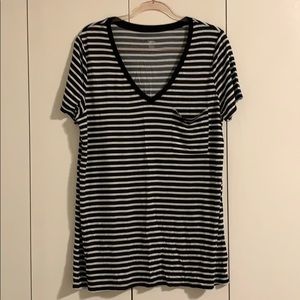 ‼️CLOSET CLOSING‼️Stretchy Soft Short Sleeved V-Neck